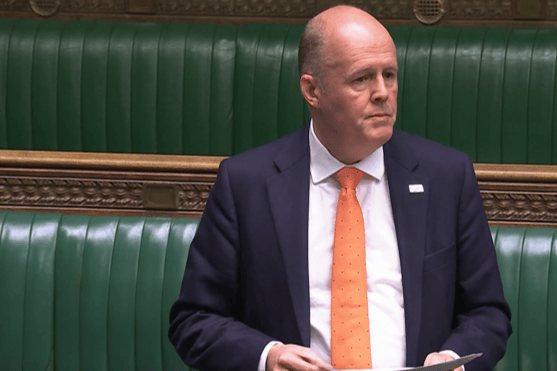 Bridgwater MP Sir Ashley Fox in parliament