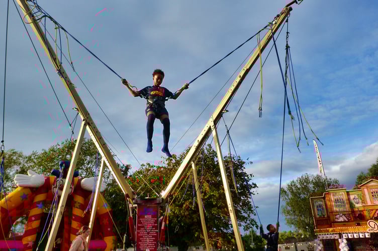 Twenty-eight youngsters and their parents got an early treat trying out all of the fun fair's rides