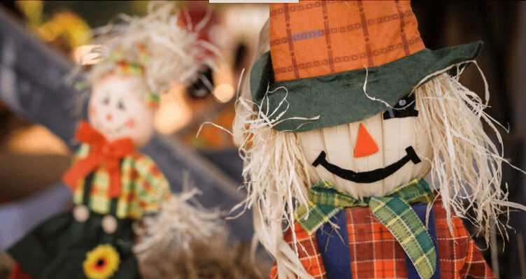 A  village scarecrow competition is being held in Luccombe.
