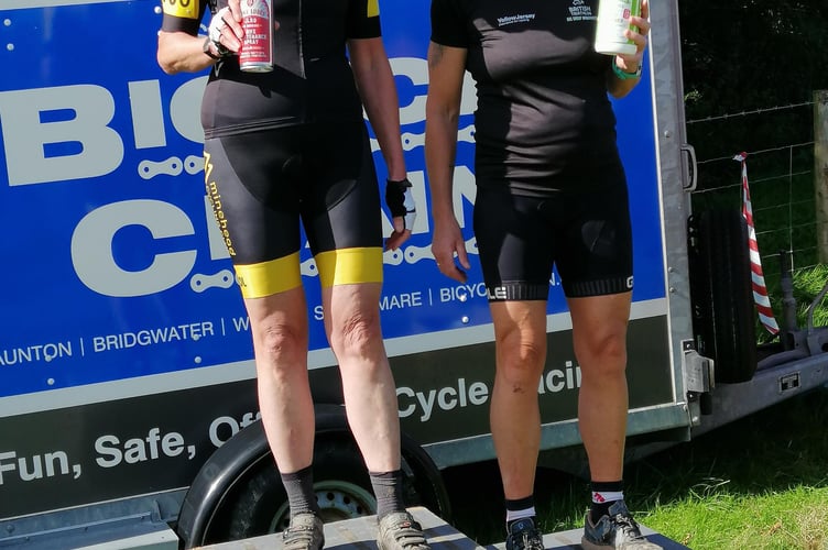 Minehead's Louise Crossman - on the podium