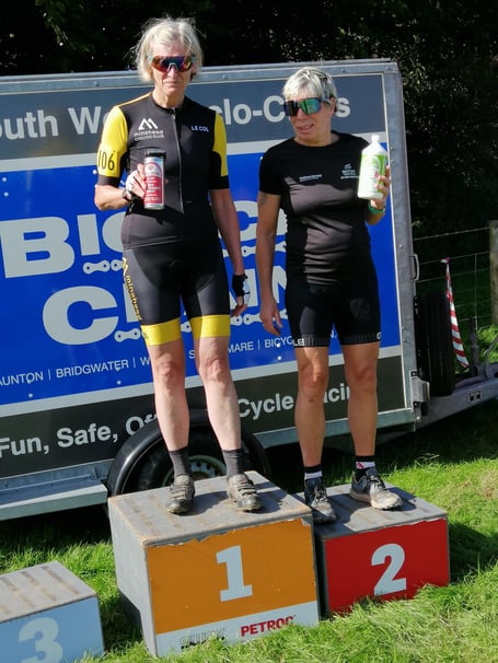 Minehead's Louise Crossman - on the podium