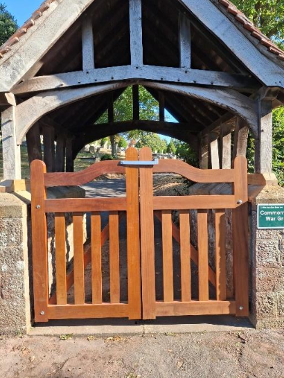 Restoration of the lychgate in Minehead Cemetery has been completed.
