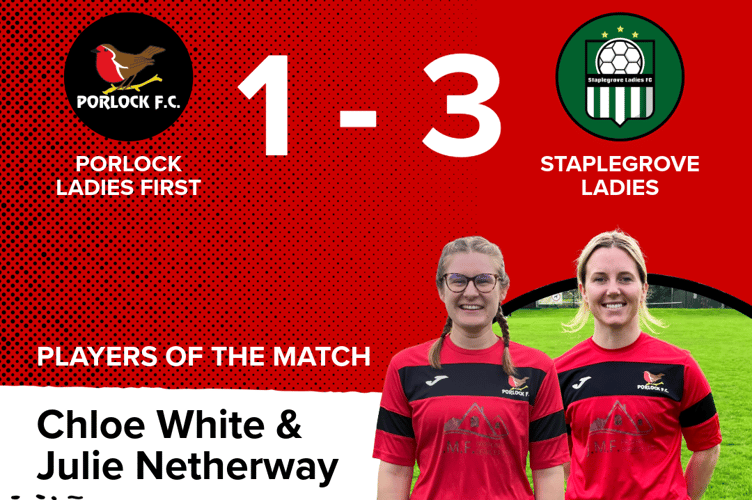 Porlock Ladies' Players of the Match: Chloe White and Julie Netherway