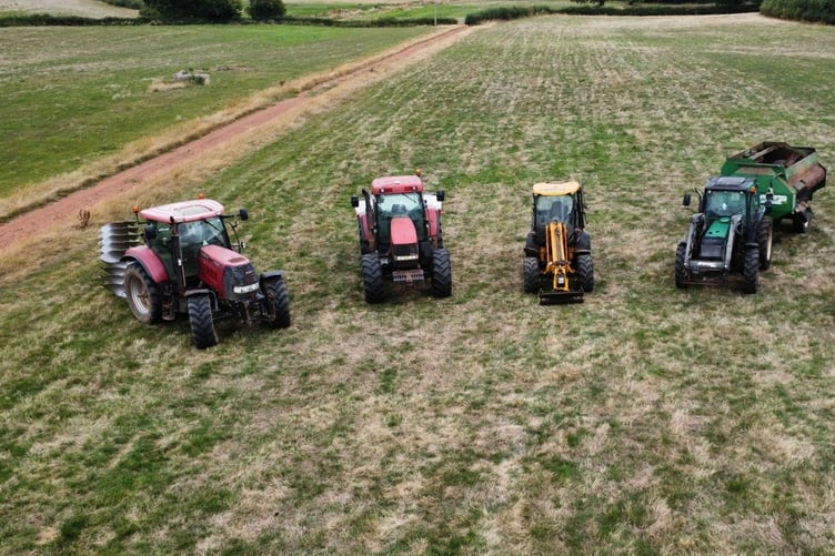 Some of the machinery sold off at a dispersal sale on Eastbury Farm, Carhampton.