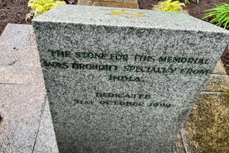 The inscription on Minehead's Burma Star Memorial has started to fade.