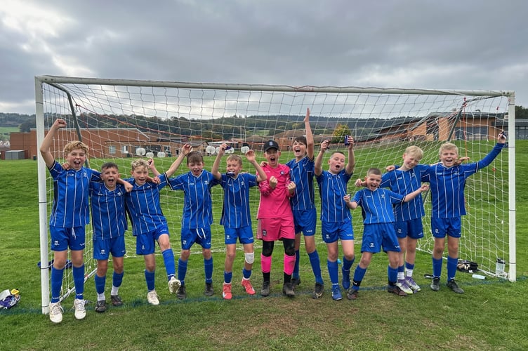 Wellington Under 12s celebrate their first win