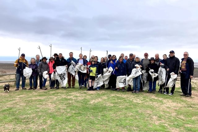 Forty-four people participated in the Plastic Free Exmoor Dunster beach clean