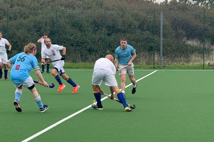 Hockey action at Minehead last weekend