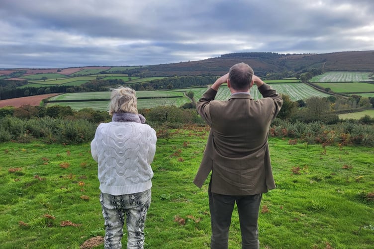 Local MP Rachel Gilmour at the Trail Hunting demonstration