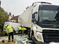 Traffic chaos on minor roads after A39 blocked