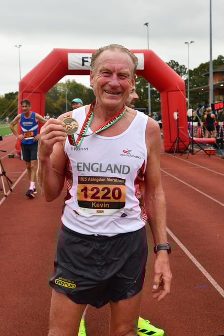 Kevin Shelton-Smith - second place finish in the British Masters at Abingdon Marathon