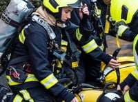 Large fire closes part of town centre