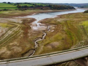 Reservoir drops to one-quarter full