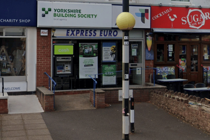 Minehead's Yorkshire Building Society branch currently operates as an agency inside the Express Euro premises.