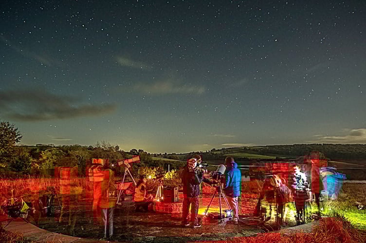 Visitors taking part in this year's Exmoor Dark Skies Festival.