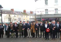 Heavy rain hits Remembrance services as West Somerset pays tribute to the fallen