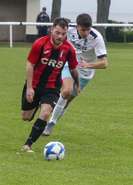Billy Jones - through on goal for Watchet early in the second half