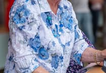 Watchet Santa fun run first ticket bought by octogenarian Val