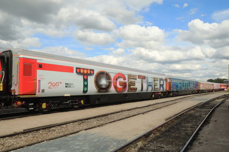 The 'Inspiration' train which is to visit the West Somerset Railway.