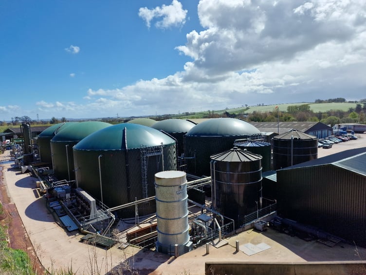 The Cannington Enterprises anaerobic digestion plant which provides green energy for Nether Stowey and Over Stowey.