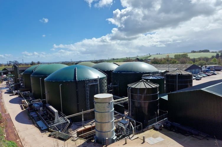 The Cannington Enterprises anaerobic digestion plant which provides green energy for Nether Stowey and Over Stowey.