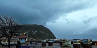 Storm Claudia washes over West Somerset