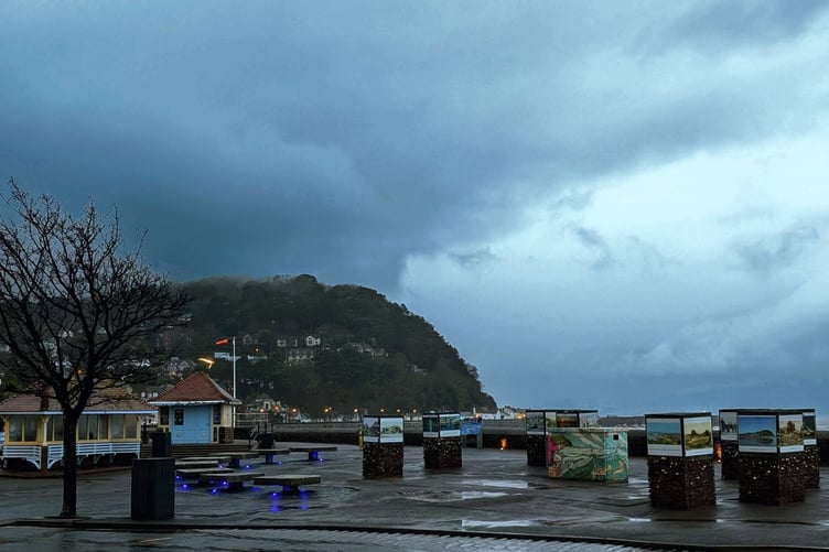 This photograph of Minehead sea front as Storm Claudia moved away was taken by Nev Rimes.