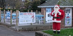 Santa fun run for hospice and Rotary causes