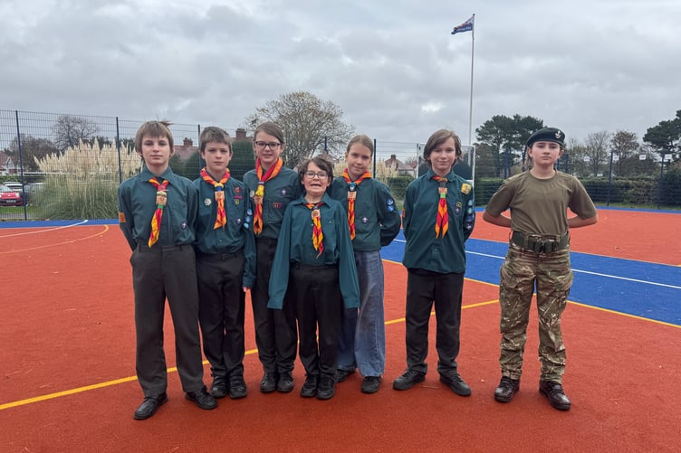 Minehead Middle School pupils who serve with local clubs and cadets took part in acts of Remembrance.