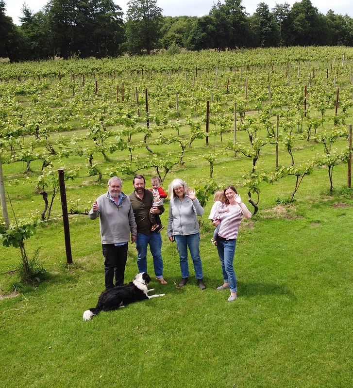 The Awty family at their Oatley Vineyard, near Cannington.