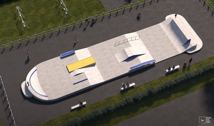 How the new wheeled sports park in Watchet will look.