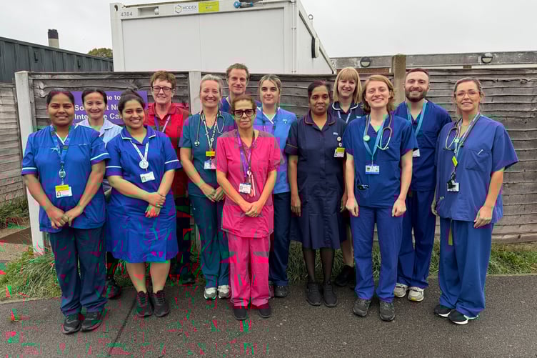 Some of the neonatal unit staff in Musgrove Park Hospital, Taunton, who have received national recognition.