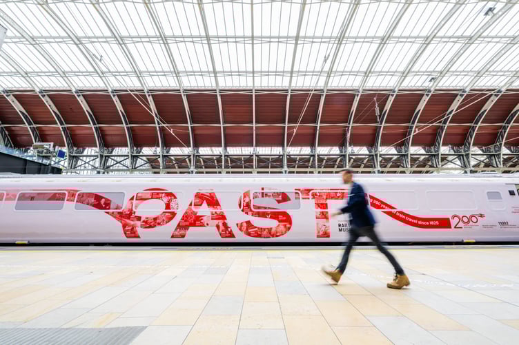 The 'Inspiration' train which is visiting the West Somerset Railway this week as part of the national Railway 200 celebrations.