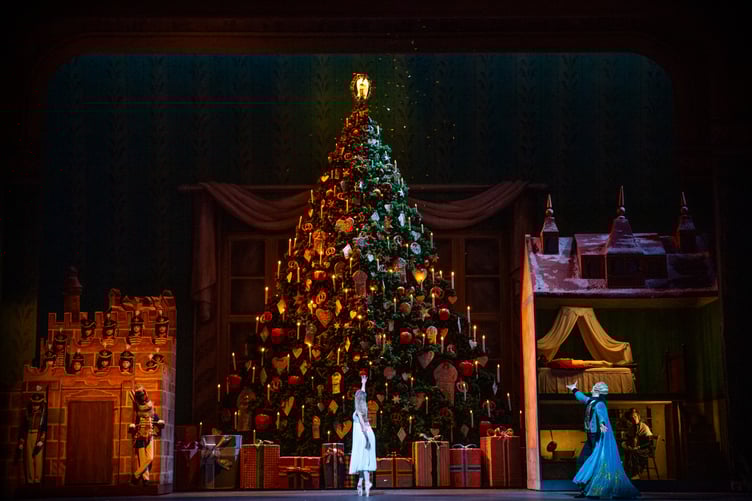 A scene from the Royal Ballet's 'The Nutcracker' which is being screened live in Minehead's Regal Theatre.