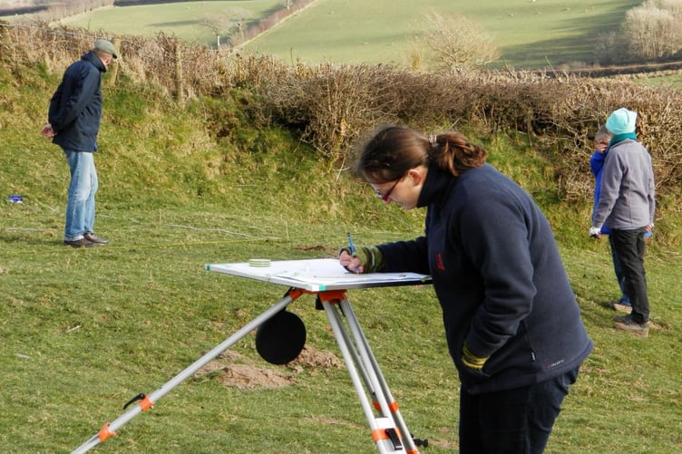 Volunteers helping the farming heritage project on Exmoor.