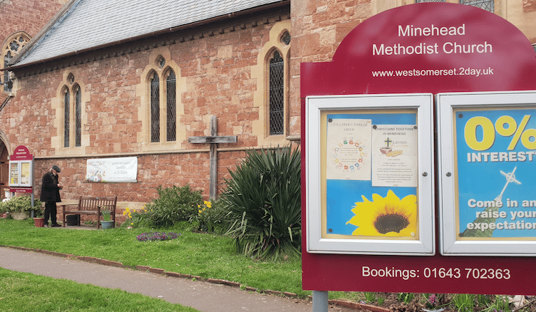 A Christmas trees festival is being held in Minehead Methodist Church.