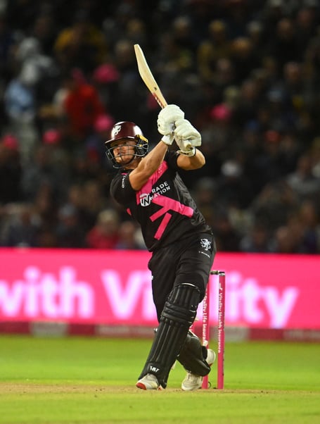Will Smeed in action for Somerset