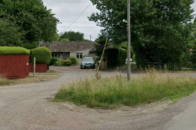 The centre of Wick, near Stogursey, where unauthorised caravan accommodation and car parking for Hinkley Point C workers was taking place.