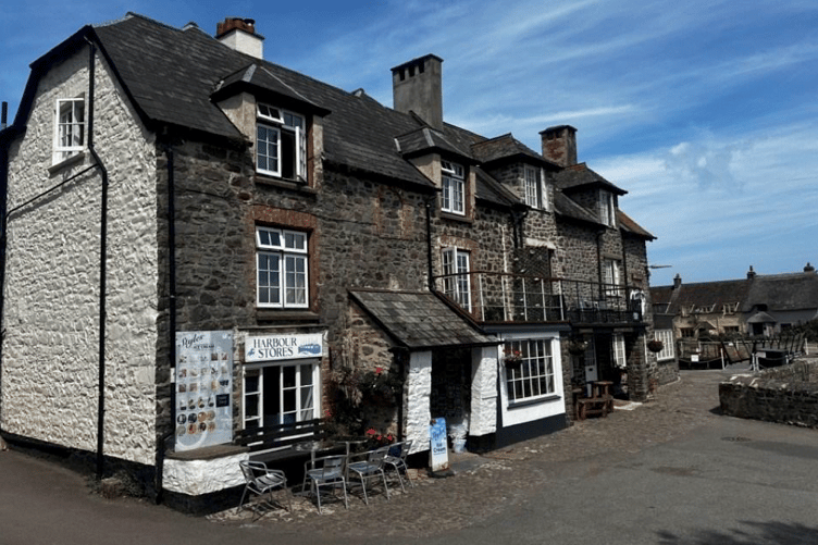 The Harbour Lights, in Porlock Weir, where solar panels are proposed for its roofs.