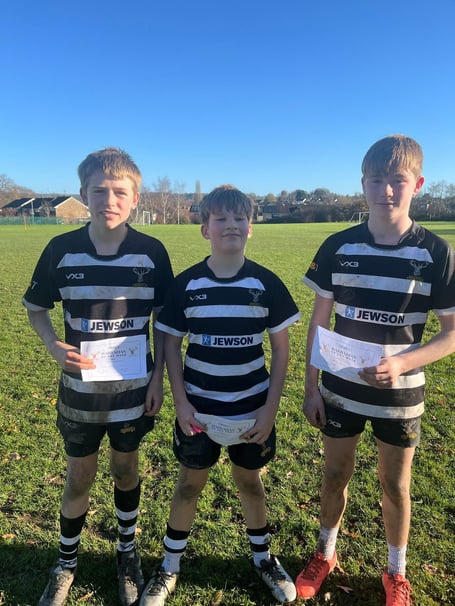  Pictured left to right- Owen Sellick, George Tucker and Harry Parfitt