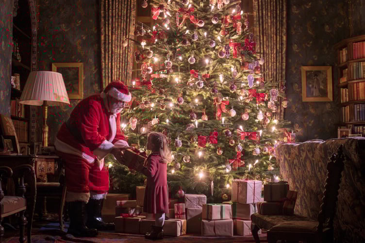 Step into a Traditional Country Christmas at Dunster Castle and Watermill
Dunster Castle and Watermill, Somerset, invites visitors to experience the magic of a country Christmas, inspired by the traditions of the Luttrell family, on selected days from Saturday 29 November to Sunday 4 January.
This festive season, the National Trust's Dunster Castle will be transformed with towering Christmas trees, natural garlands, and seasonal decorations throughout the historic rooms. On weekends leading up to Christmas, visitors can enjoy live music performances, and from 13 to 21 December, the castle will open after dark for a special illuminated experience. - House Staff & Volunteers pictured