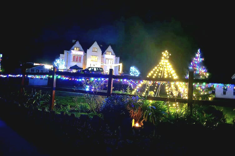 Dunster Lodge Care Home has switched on a Christmas lights display for all to see.