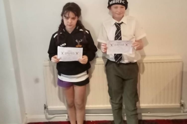 The Gladiator of the Day was William Sellick (right) and the Barbarian of the Day was Martha Ford.