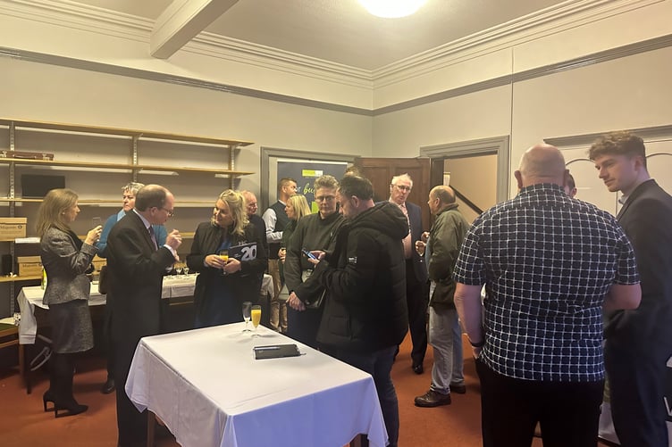 The Christmas Drinks event was well attended with businesses coming together to network