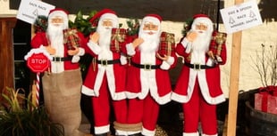 Santas galore in village festival