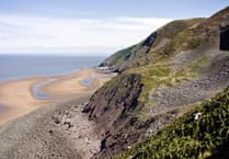 Emergency services in action as Exmoor visitors' campervan goes too close to cliffs