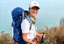 UK charity coastal walker Blue Wilson hoping to pass Minehead during festive season