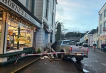Drama as pick-up truck mounts pavement and smashes into house in Wiveliscombe