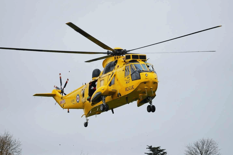 A preserved Westland Sea King helicopter will be flying Santa across West Somerset on the morning of December 19.