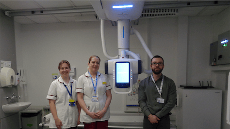 Hospital X-rays resume three weeks early